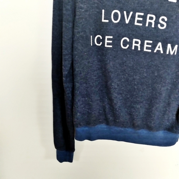 Wildfox I Owe It To Baggy Gray Beach Pullover Sweatshirt Size Xs - Picture 4 of 8